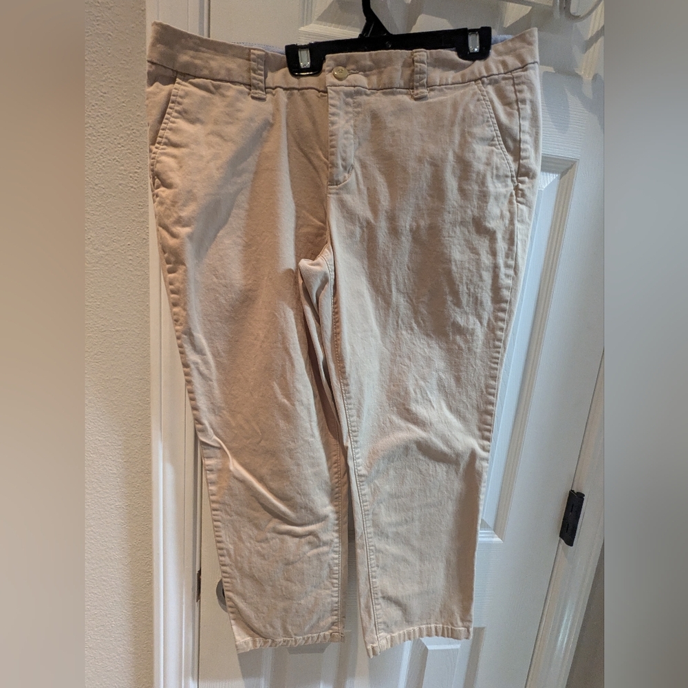 JCPenney Women's Tan Cropped Pants